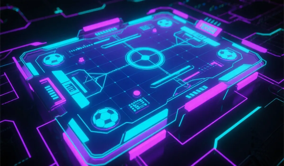 电竞足球策略模拟示意图